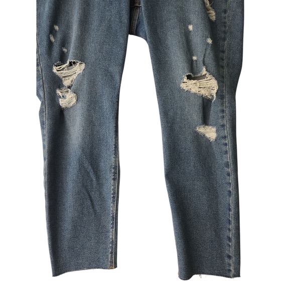 Old Navy Women's Rockstar Distressed Super Skinny Jeans Mid Rise Size 18 Denim - Picture 4 of 12